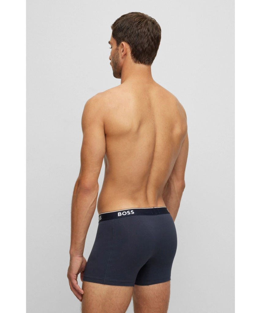 Hugo Boss 3 Pack Mens Boxer Brief - Multicolour Cotton - Size Medium